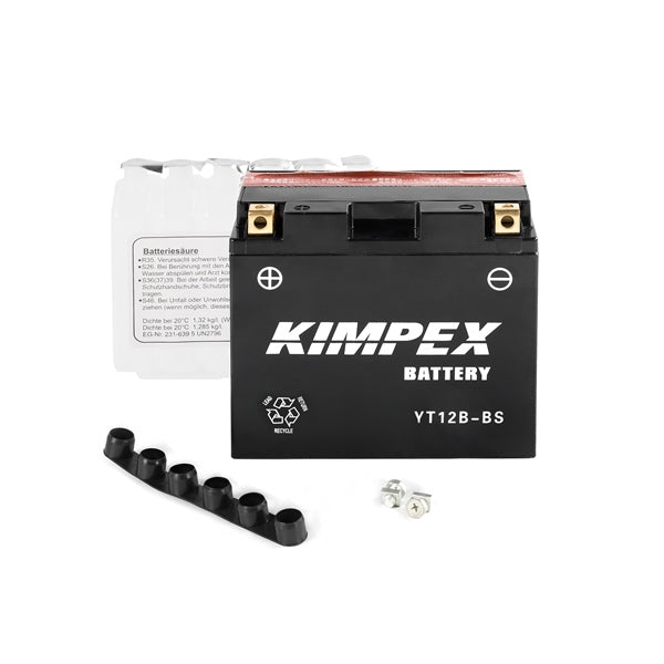 Kimpex Batterie AGM sans entretien YT12B-BS (12 V)