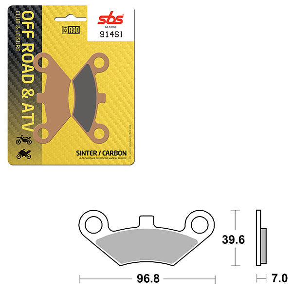 SBS ATV/UTV SINTER BRAKE PAD (6240914100)