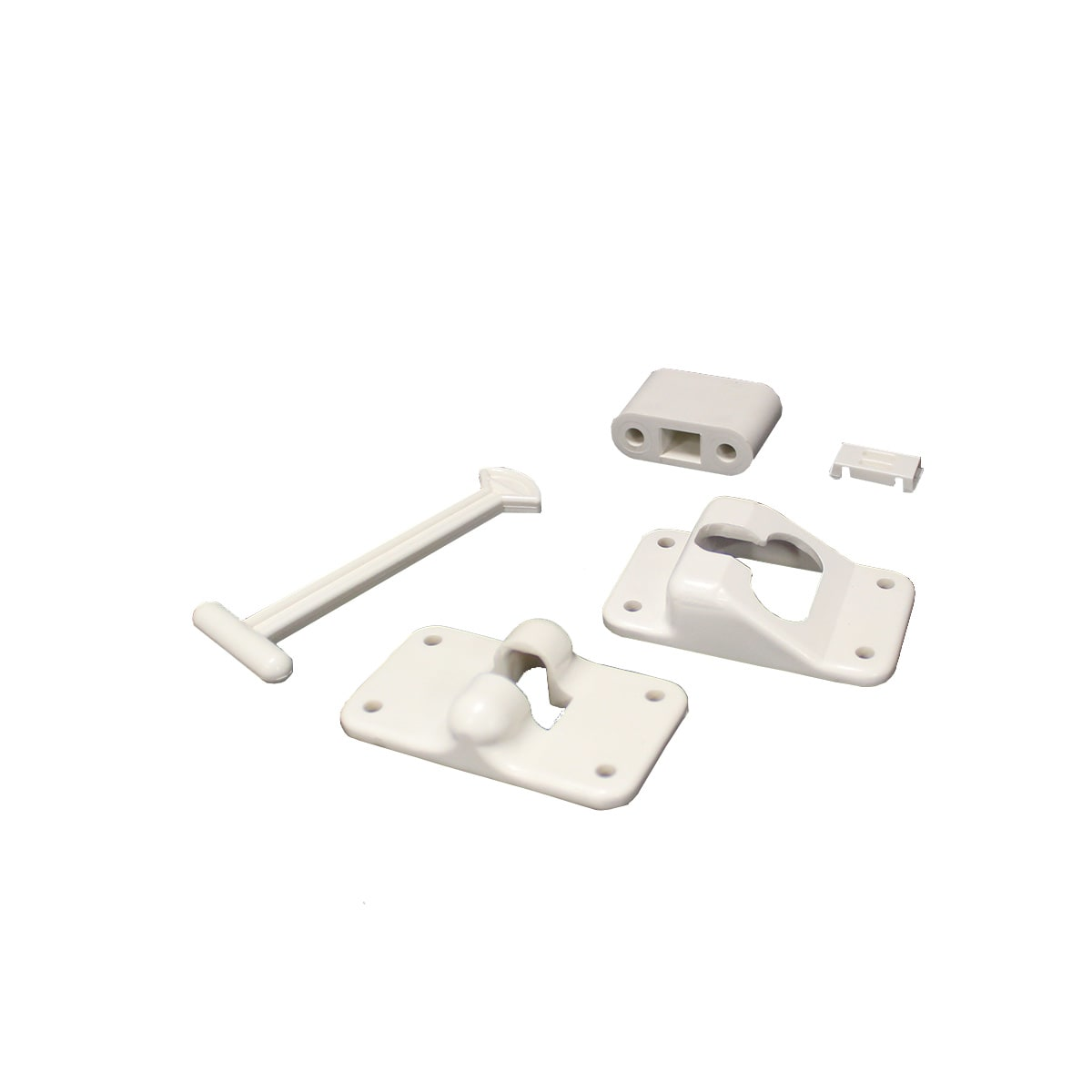 SUPPORT DE PORTE T-STYLE 4'' BLANC AVEC BUMPER - Récréashop