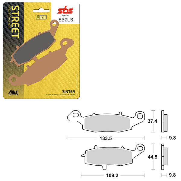SBS PERFORMANCE LS SINTER BRAKE PAD (6260920100)