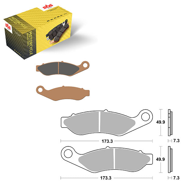 SBS HIGH PERFORMANCE & NO DUST SINTER BRAKE PAD (6550922100)