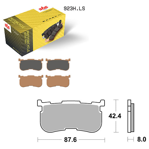 SBS HIGH PERFORMANCE & NO DUST SINTER BRAKE PAD (6560923100)