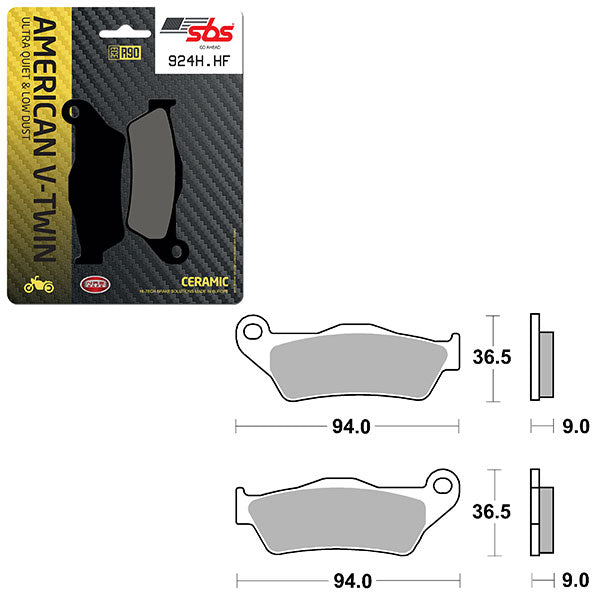 SBS HIGH POWER & NOISE REDUCTION CERAMIC BRAKE PAD (6490924100)