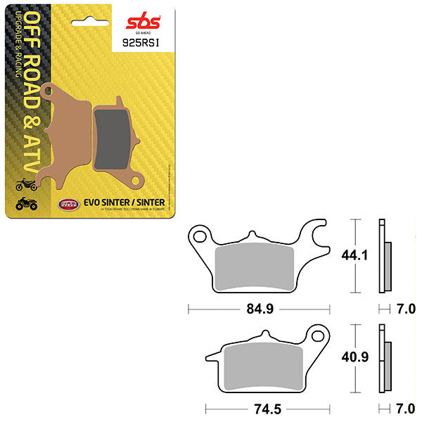 SBS EVO SINTER BRAKE PAD (6280925100)