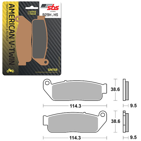 SBS HIGH PERFORMANCE & NO DUST SINTER BRAKE PAD (6550929100)