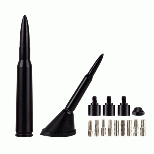 ANTENNE REPLIQUE DE BALLE .50 5.5" NOIRE - Récréashop