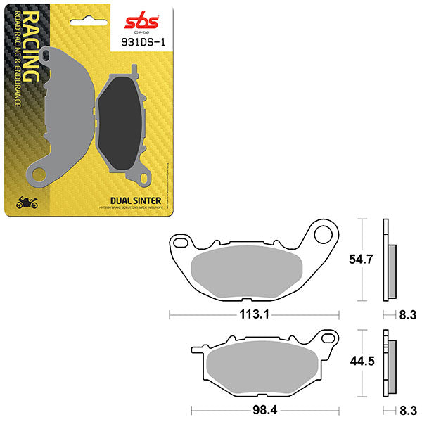 SBS DS-1 DUAL SINTER DYNAMIC RACING CONCEPT PAD (6370931106)