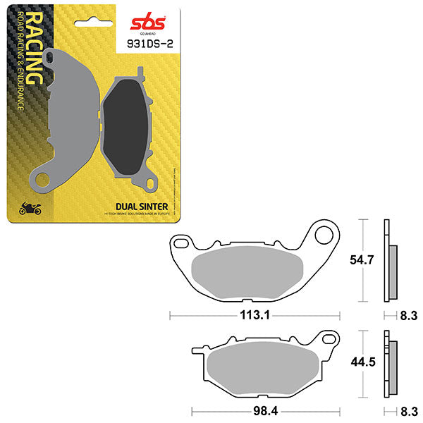 SBS DS-2 DUAL SINTER DYNAMIC RACING CONCEPT PAD (6410931106)