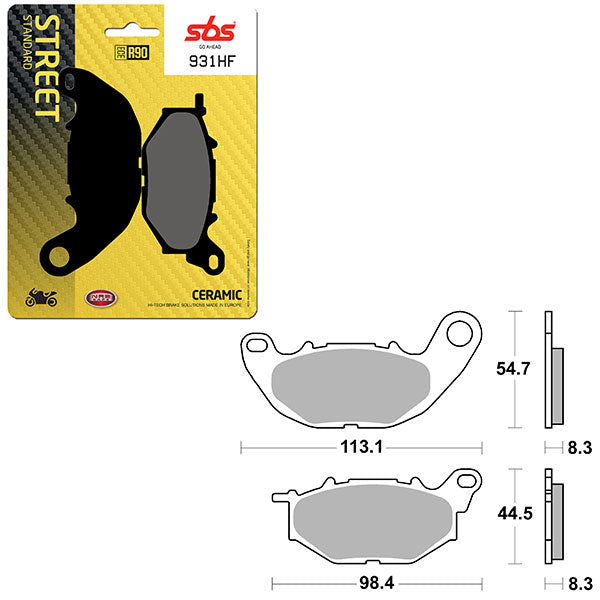 SBS ATV/UTV CERAMIC BRAKE PAD (6190931100)