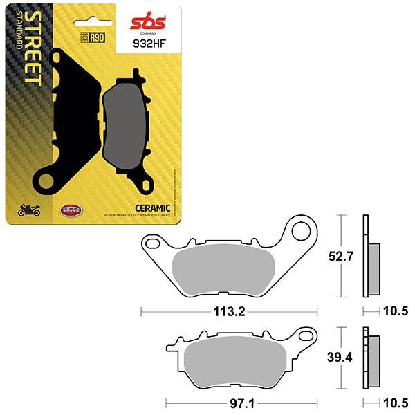 SBS ATV/UTV CERAMIC BRAKE PAD (6190932100)