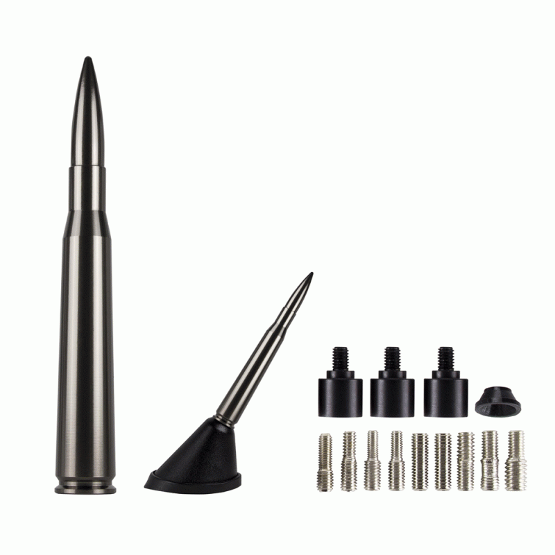 ANTENNE REPLIQUE DE BALLE .50 5.5" METAL FONCE - Récréashop