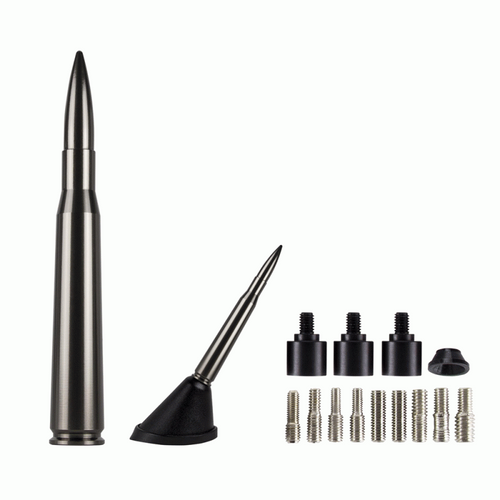 ANTENNE REPLIQUE DE BALLE .50 5.5" METAL FONCE - Récréashop