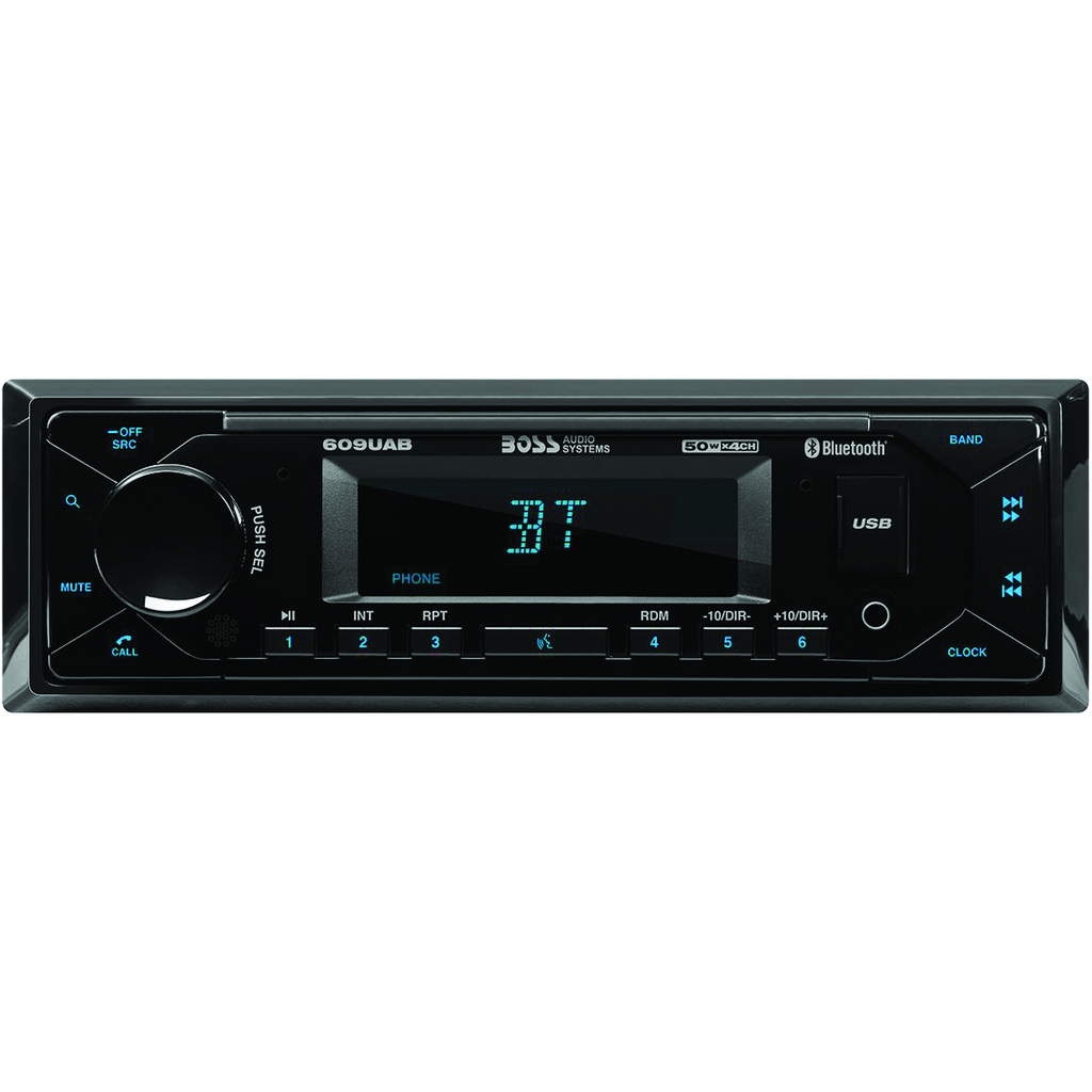 Lecteur multimédia simple-DIN, MECH-LESS Bluetooth - Récréashop