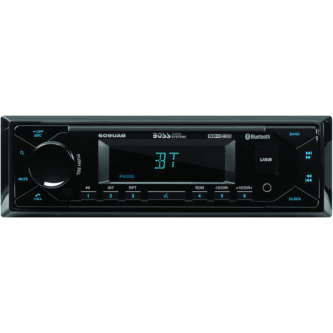 Lecteur multimédia simple-DIN, MECH-LESS Bluetooth - Récréashop