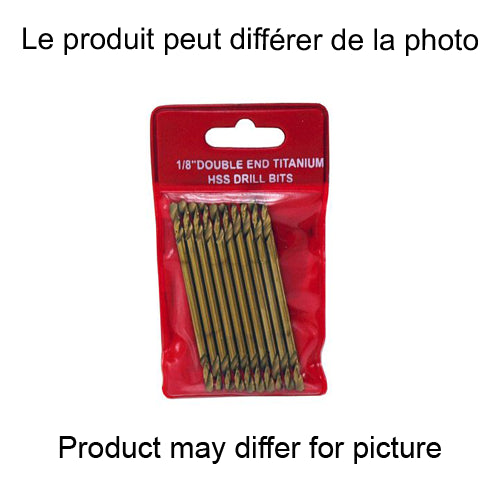 (10)1/8" DOUBLE-ENDED DRILL BIT - Récréashop