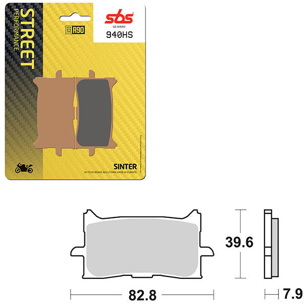 SBS PERFORMANCE HS SINTER BRAKE PAD (6250940100)