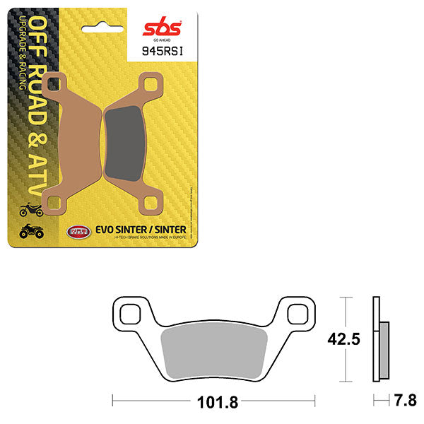 SBS EVO SINTER BRAKE PAD (6280945100)