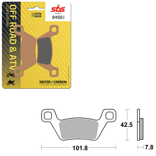 SBS ATV/UTV SINTER BRAKE PAD (6240945100)