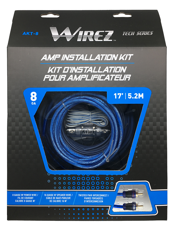 Kit d'installation d'amplificateur de calibre 8 - Récréashop