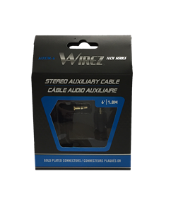 Câble d'entrée auxiliaire 3,5 mm - 6 pi - Récréashop
