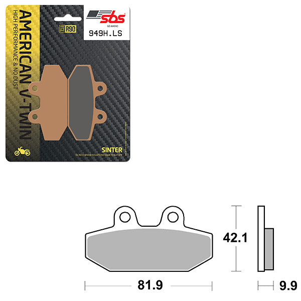 SBS HIGH PERFORMANCE & NO DUST SINTER BRAKE PAD (6560949100)