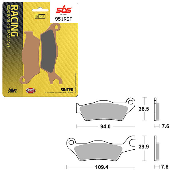 SBS ROAD RACING & TRACKDAYS SINTER BRAKE PAD (6470951100)