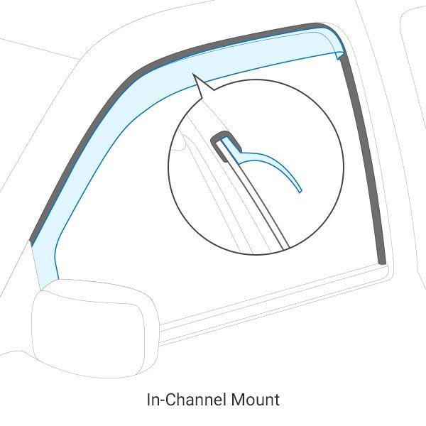 In-Channel Deflector 4pcs Ford F250 SD 17-21 - Récréashop