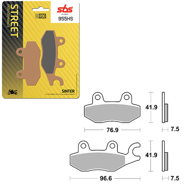 SBS PERFORMANCE HS SINTER BRAKE PAD (6250955100)