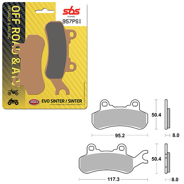 SBS EVO SINTER BRAKE PAD (6450957100)