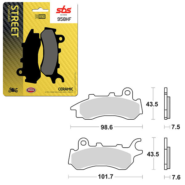 SBS ATV/UTV CERAMIC BRAKE PAD (6190958100)