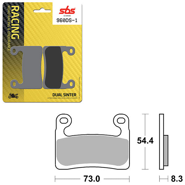 SBS DS-1 DUAL SINTER DYNAMIC RACING CONCEPT PAD (6370960106)