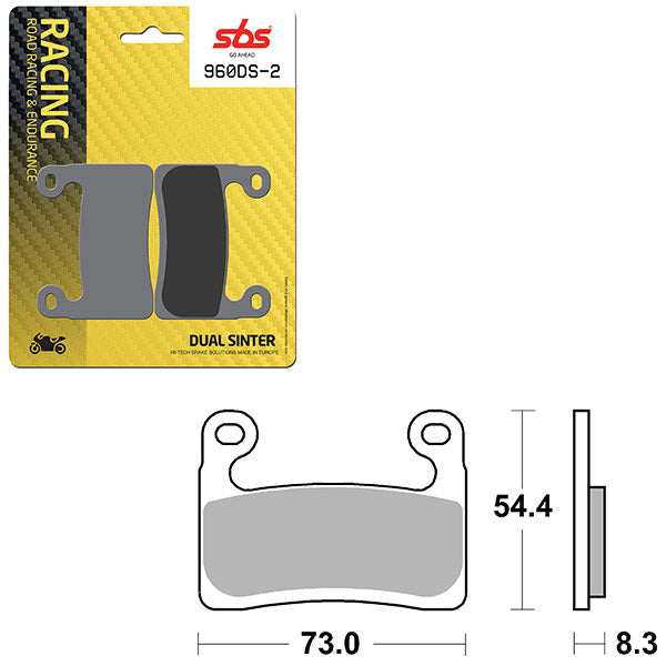 SBS DS-2 DUAL SINTER DYNAMIC RACING CONCEPT PAD (6410960106)