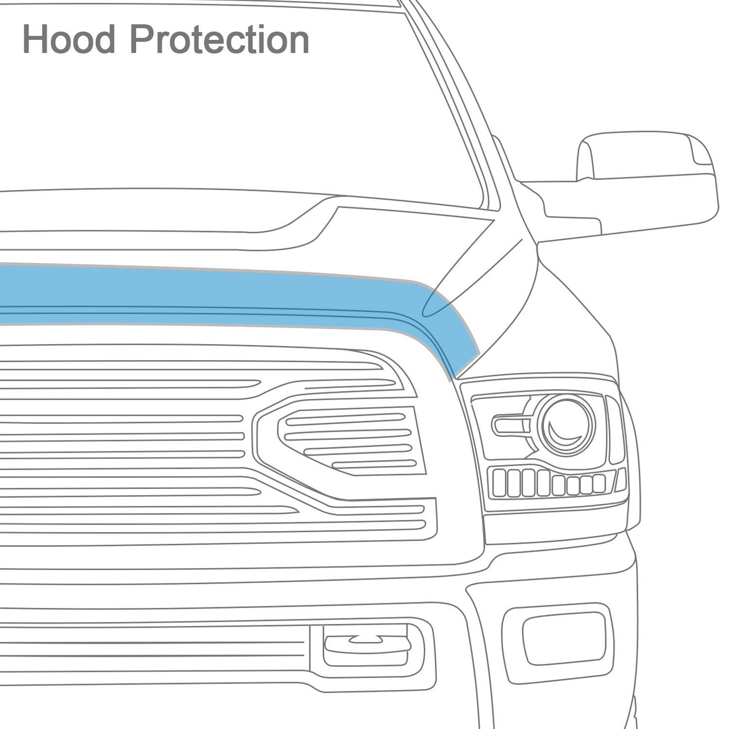 Hs Bugflector Fumé Chev Silv 2500HD/3500HD 20-21