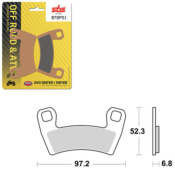 SBS EVO SINTER BRAKE PAD (6450970100)