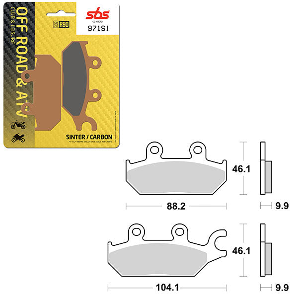 SBS ATV/UTV SINTER BRAKE PAD (6240971100)