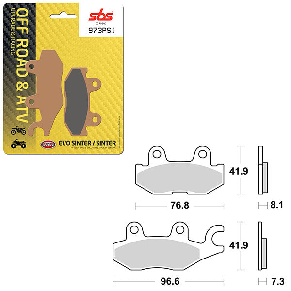 SBS EVO SINTER BRAKE PAD (6450973100)
