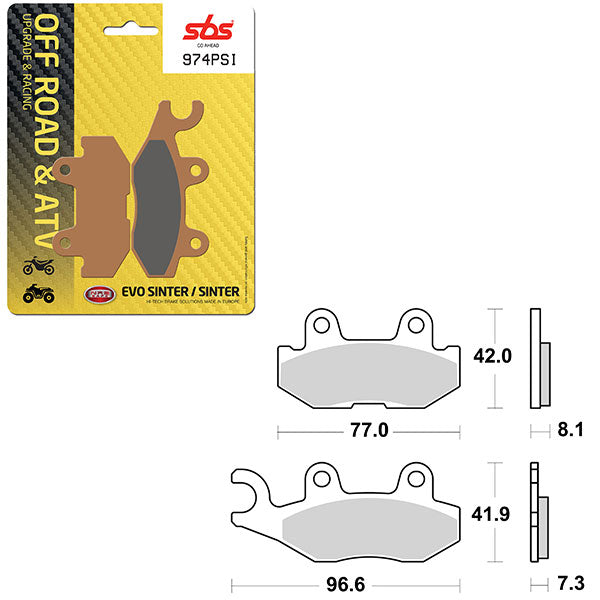 SBS EVO SINTER BRAKE PAD (6450974100)