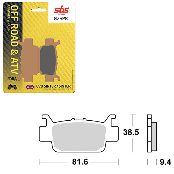 SBS EVO SINTER BRAKE PAD (6450975100)
