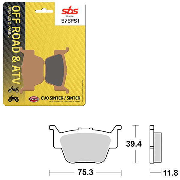 SBS EVO SINTER BRAKE PAD (6450976100)