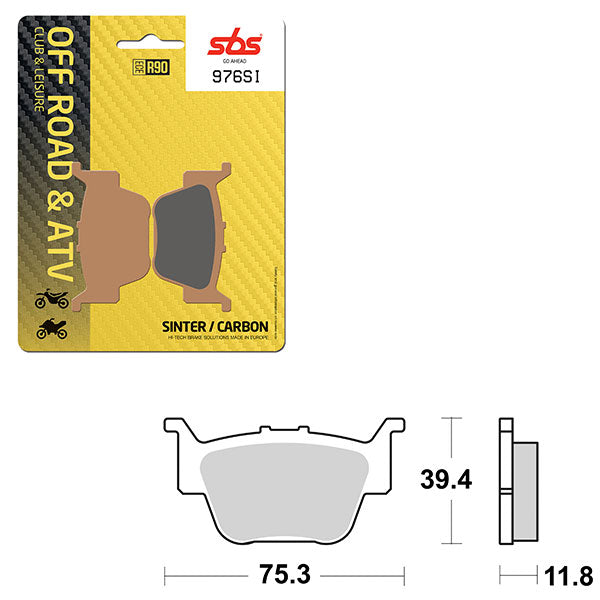 SBS ATV/UTV SINTER BRAKE PAD (6240976100)
