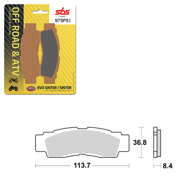 SBS EVO SINTER BRAKE PAD (6450979100)