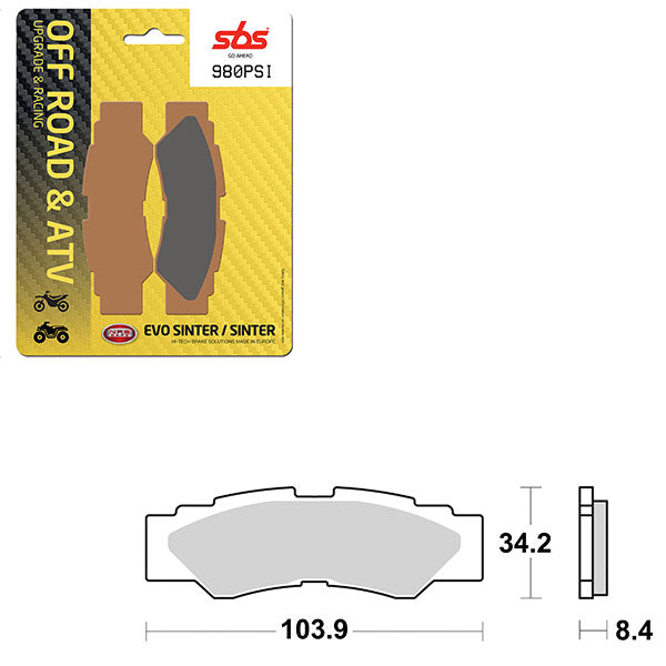 SBS EVO SINTER BRAKE PAD (6450980100)