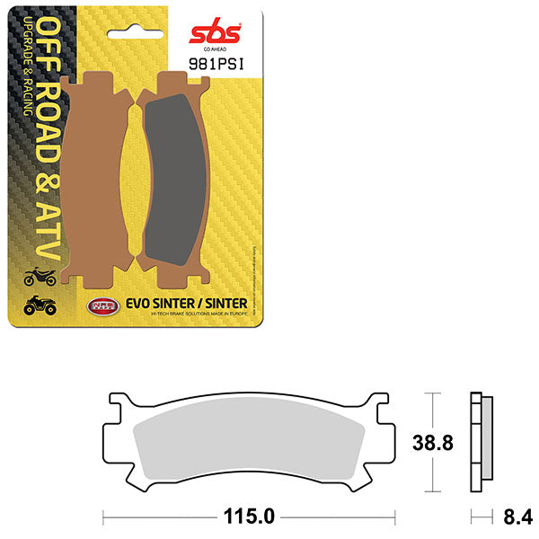 SBS EVO SINTER BRAKE PAD (6450981100)