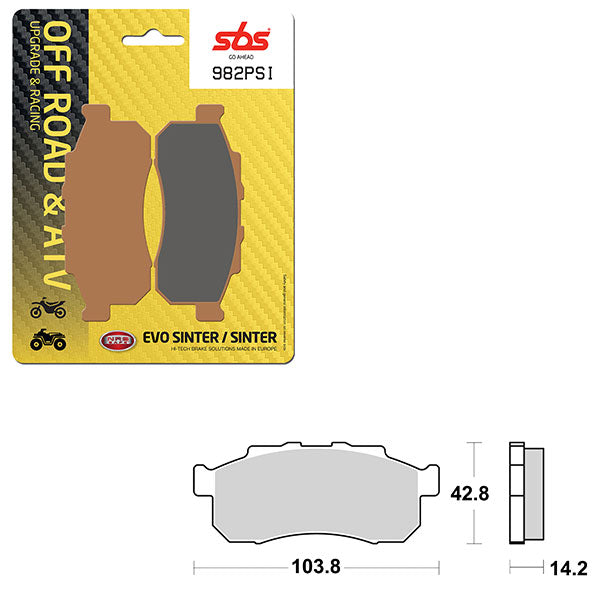 SBS EVO SINTER BRAKE PAD (6450982100)