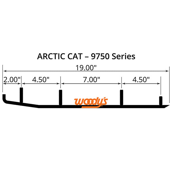 Patin d'usure en carbure Ace Woody's (AA6-9750)