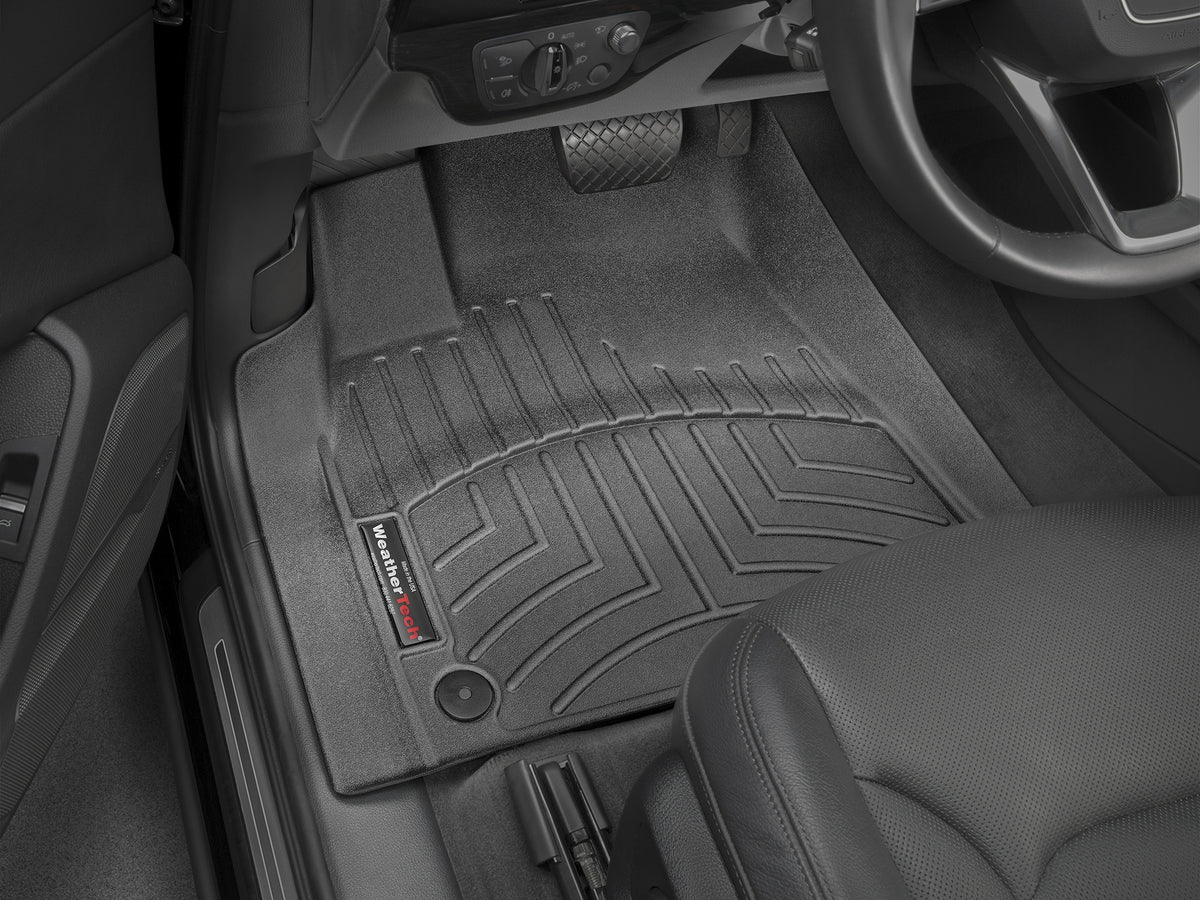 Tapis avant FloorLiner noir WeatherTech Audi Q7 2017-2026 et autres véhicules - Récréashop