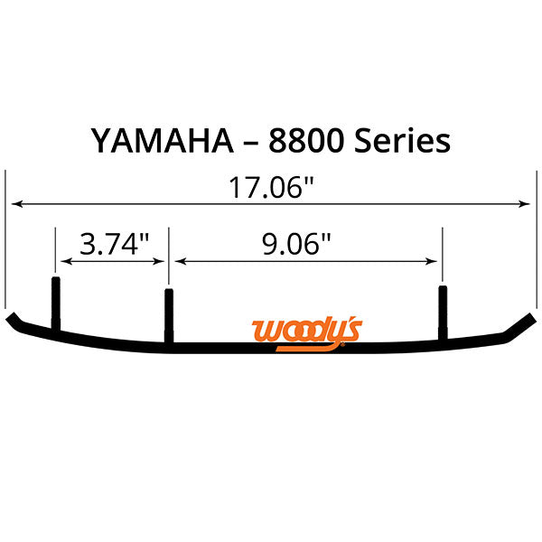 Patin d'usure en carbure Ace Woody's (AY8-8800)