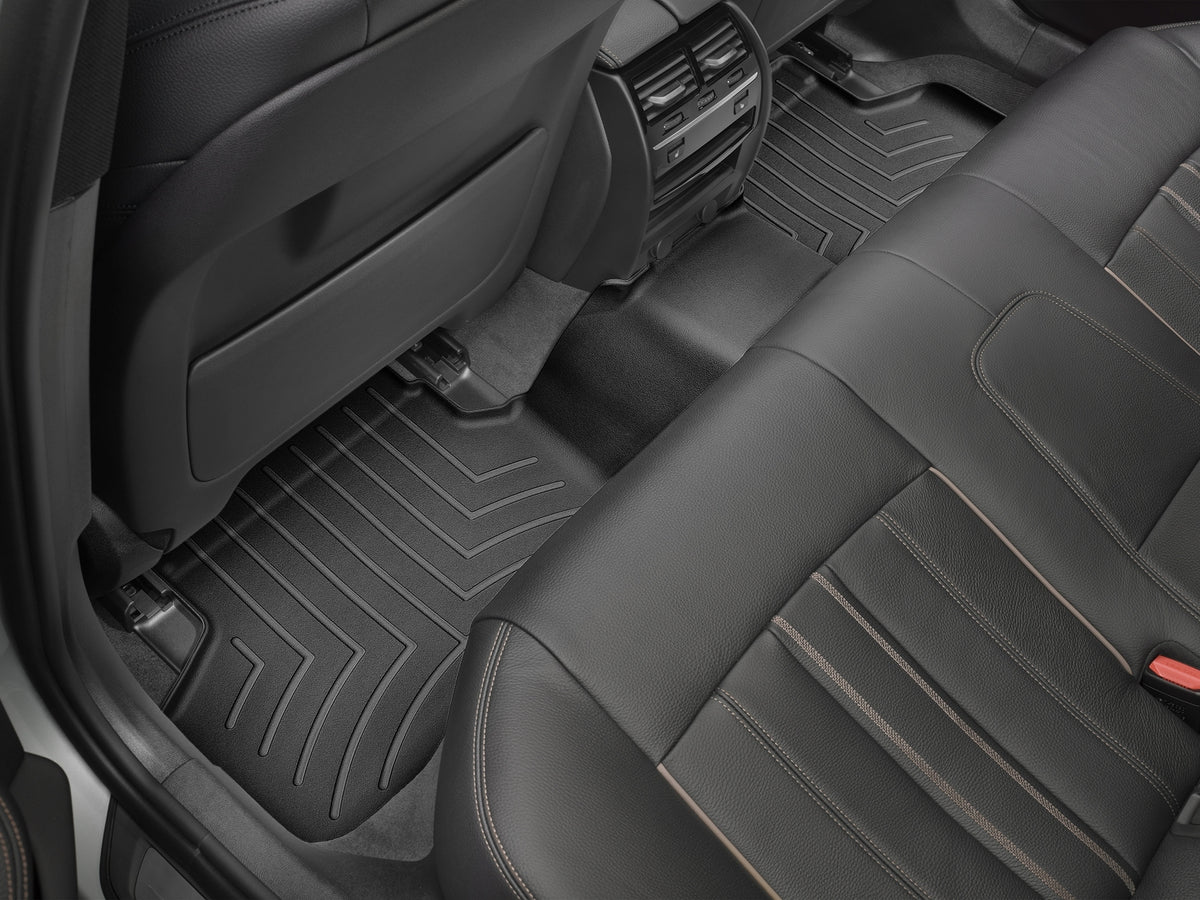 Tapis arrière FloorLiner noir WeatherTech BMW 540i 2017-2023 et autres véhicules - Récréashop