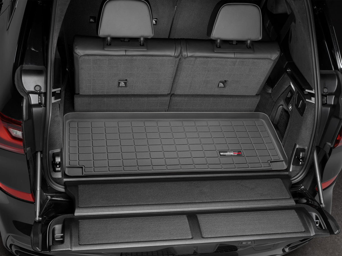 Tapis de coffre Cargo Liner derrière la 3e rangée noir WeatherTech BMW X7 40i 2019-2027 et autres véhicules - Récréashop