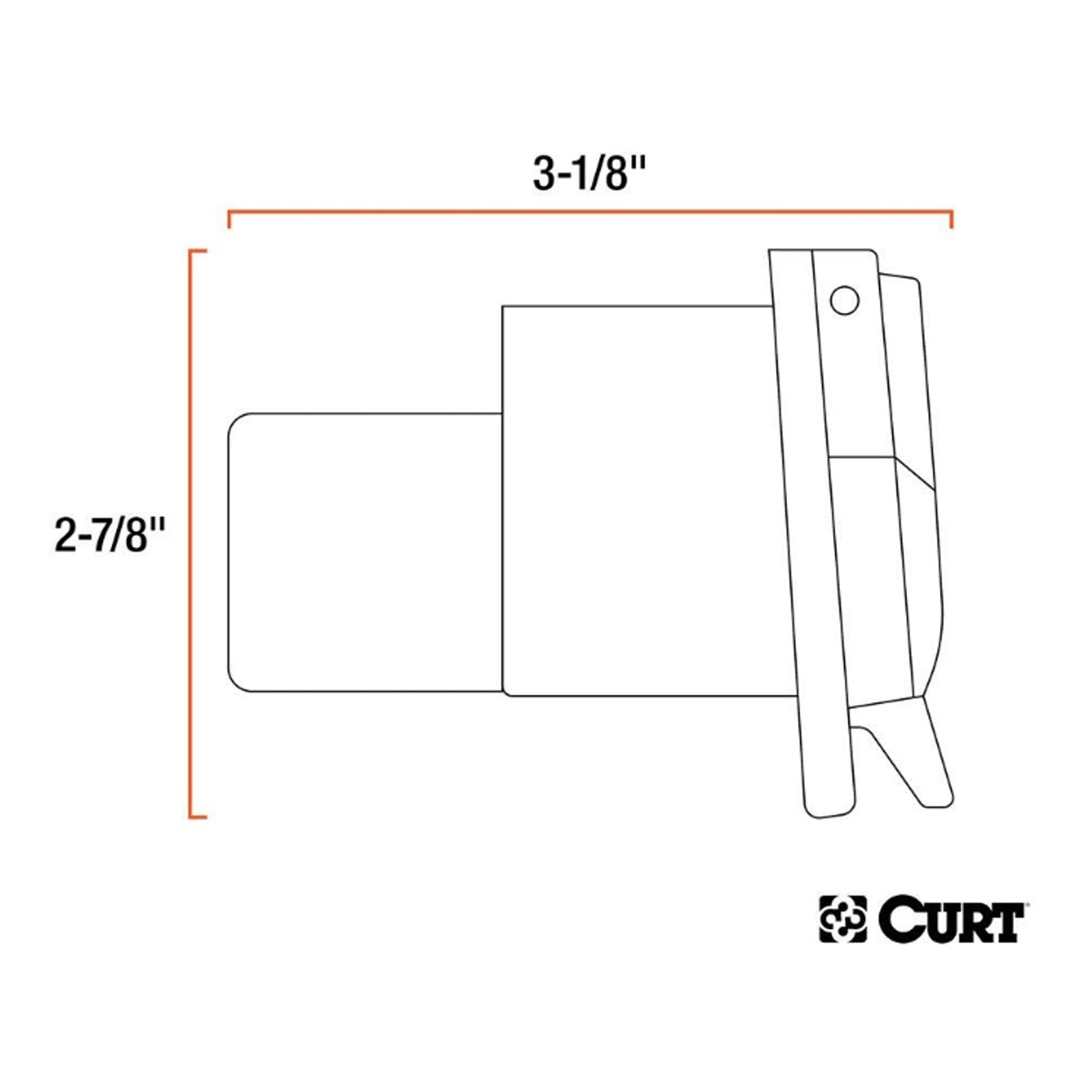 Connecteur 7 brins OEM d'origine 1997-2026 CURT - RecreaShop